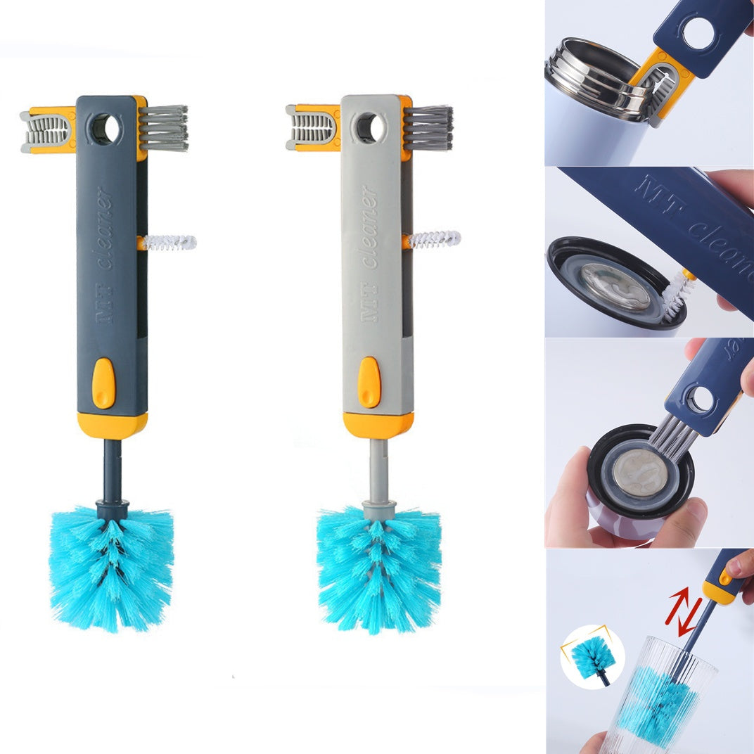 4 In 1 Bottle Gap Cleaner Brush Multifunctional Cup Cleaning Brush Kitchen Gadgets